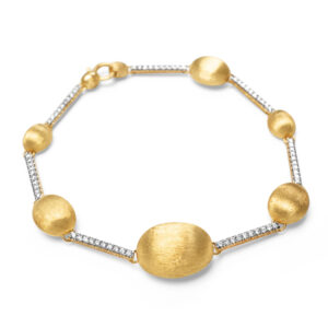 Nanis Aria Gold Boules and Diamond Bars Bracelet
