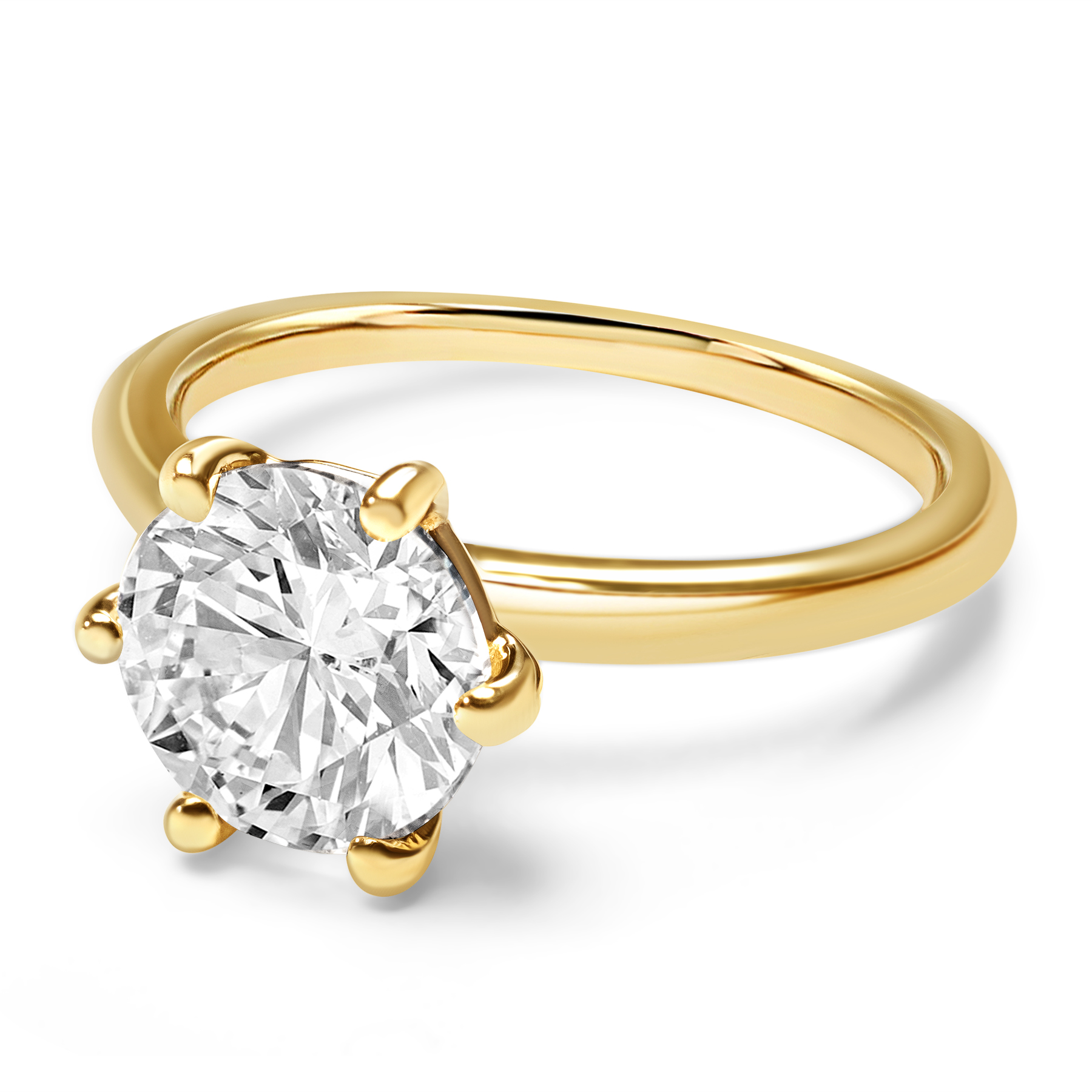 2.50 Carat Diamond Engagement Ring, Three Stone Ring, Round Cut Diamond Ring,  CVD Diamond, 3 Stone Ring, Lab Grown Diamond Engagement Ring - Etsy