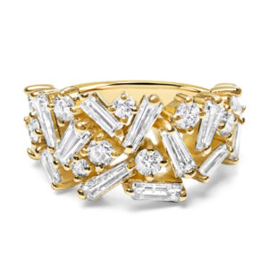 Confetti Diamond Ring in Yellow Gold