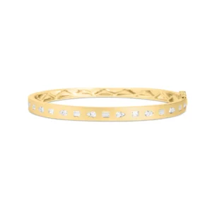 Dilamani Diamond Baguette & Pear Flush Bangle